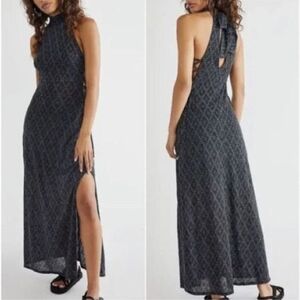 Free People Maxi Dress Size Small with Side Ties And Halter